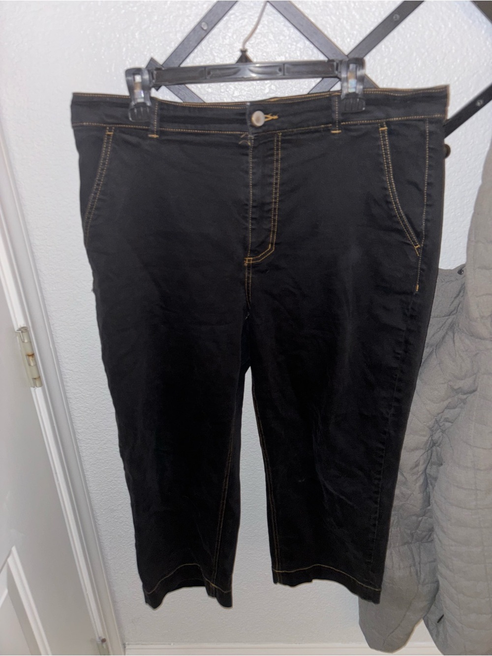 Everlane Black Wide Leg Crop Pants Size 16 High Rise Minimalist Chic - Picture 2 of 4